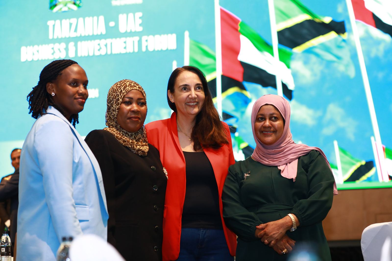 Delegates and guests on stage at the Tanzania UAE Business and Investment Forum